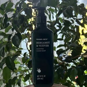 Trader Joe's Bergamot & Vetiver Scented Hand Soap - Black
